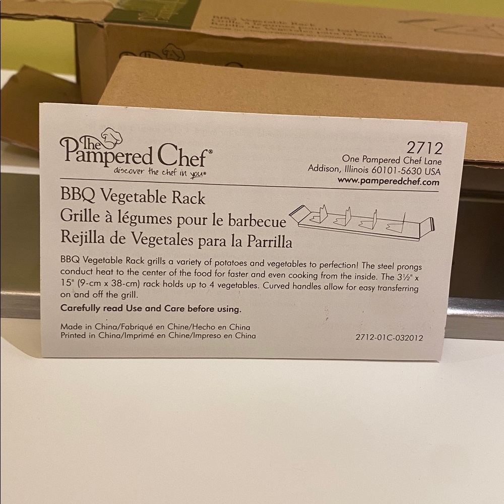 Pampered Chef BBQ Vegetable Rack - Picture 3 of 3